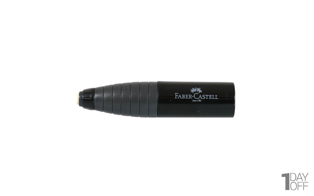 پاک‌کن چرخشی به همراه تراش فابر کاستل (Faber Castell) رنگ مشکی