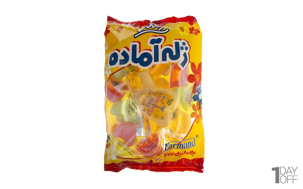 ژله آماده تک‌نفره فرمند مدل قلبی مقدار 700 گرم