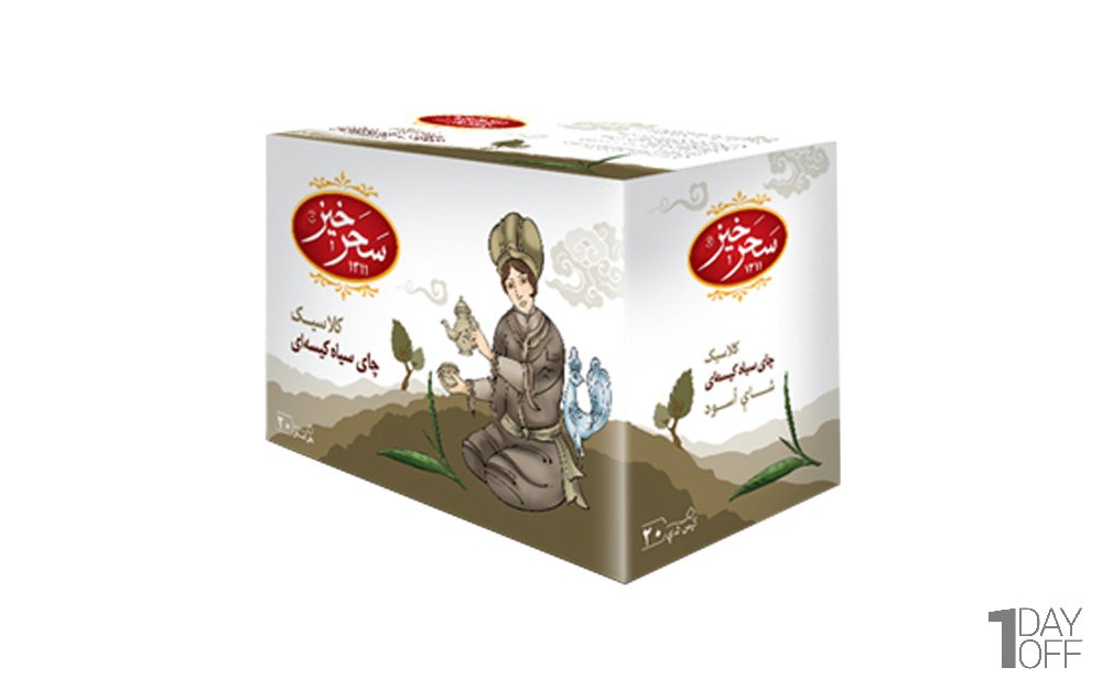 چای سیاه کیسه‌ای کلاسیک سحرخیز بسته 20 عددی
