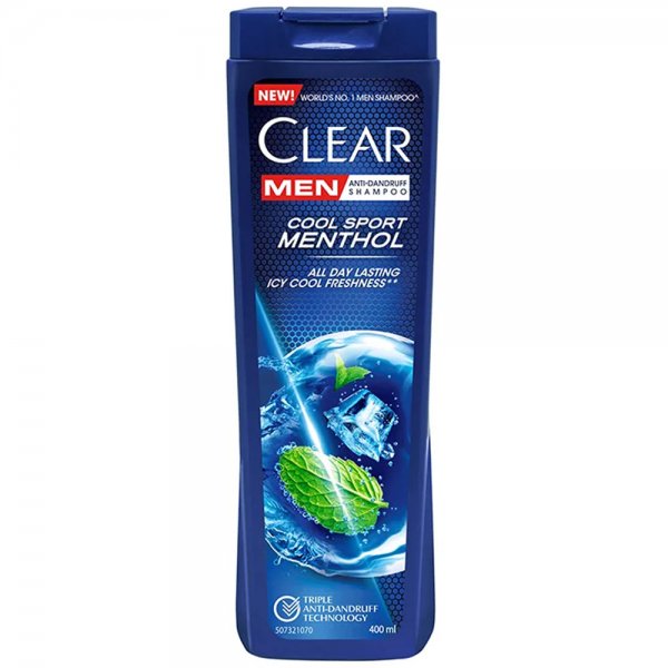 شامپو ضد شوره مردانه کلییر (Clear) مدل Cool Sport Menthol مقدار  400 میلی‌لیتر