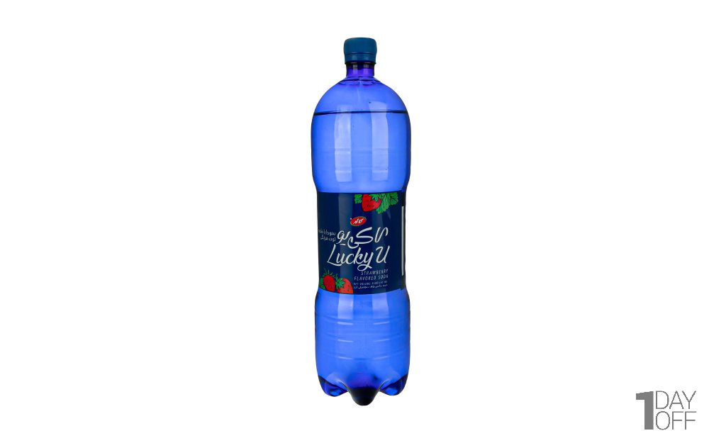 نوشیدنی سودا با طعم توت‌فرنگی لاکی یو کاله مقدار 1.5 لیتر