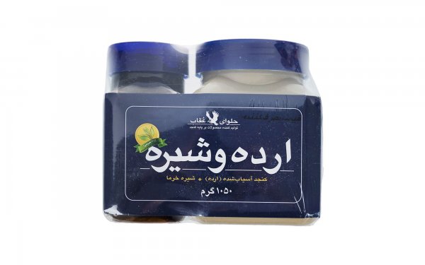 پک ارده کنجد و شیره خرما عقاب مقدار 1.05 کیلوگرم