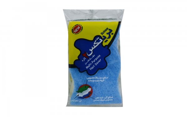 اسکاچ دوکاره همراه با محافظ ناخن بریتکس بسته 1 عددی