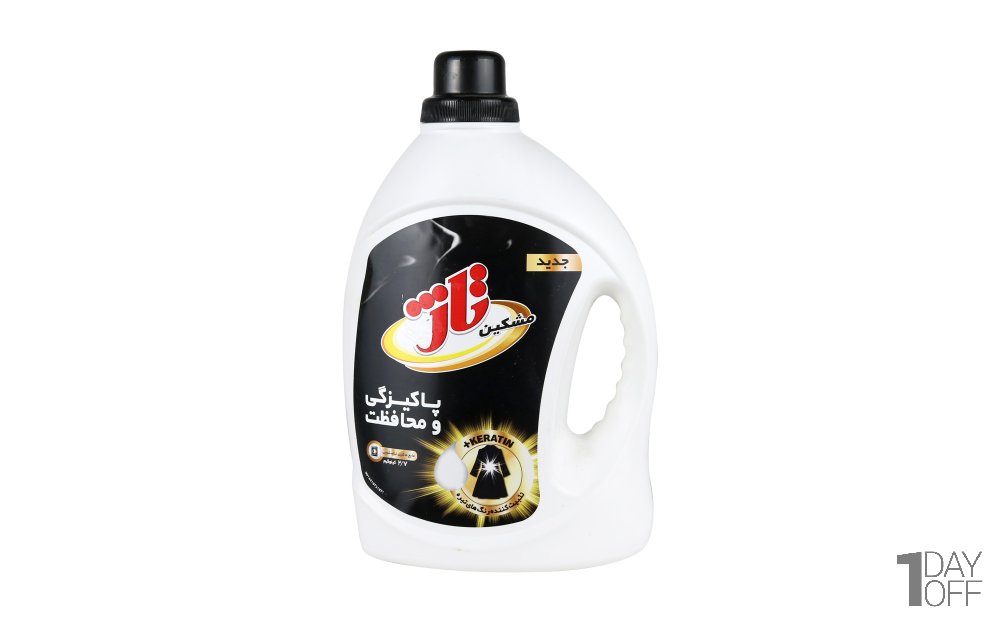 مایع لباسشویی مخصوص لباس‌های مشکی و تیره مشکین تاژ مقدار 2.7 کیلوگرم