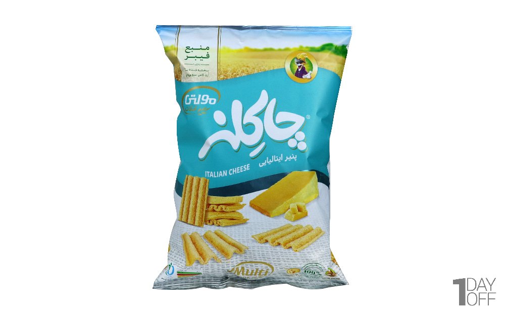 اسنک مخلوط غلات با طعم پنیر ایتالیایی مولتی‌گرین چاکلز مقدار 75 گرم