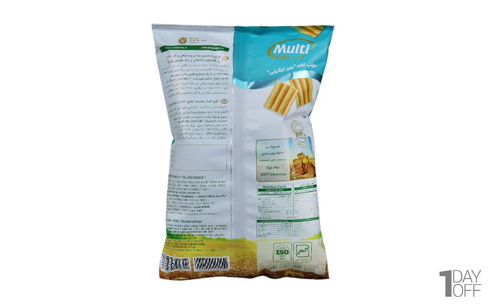 اسنک مخلوط غلات با طعم پنیر ایتالیایی مولتی‌گرین چاکلز مقدار 75 گرم
