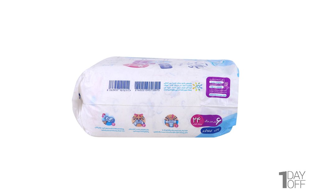 پوشک شورتی بچه مای بیبی سایز 6 بسته 24 عددی