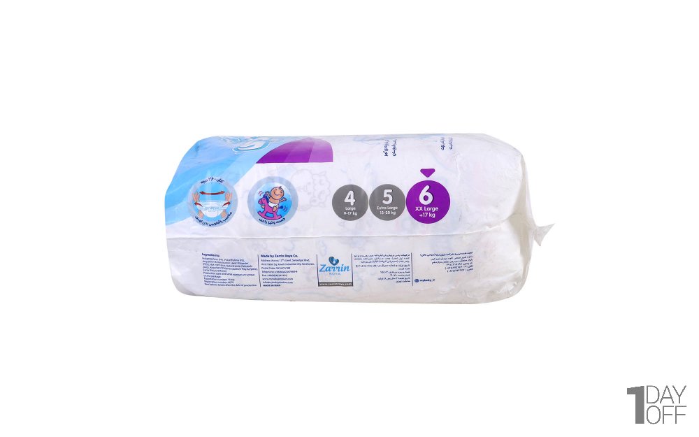 پوشک شورتی بچه مای بیبی سایز 6 بسته 24 عددی