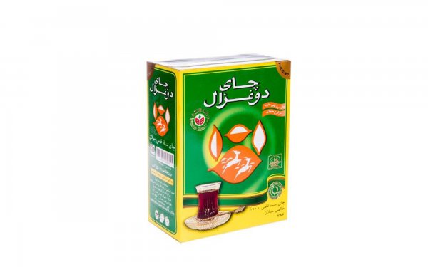 چای سیاه قلمی دوغزال مقدار 450 گرم