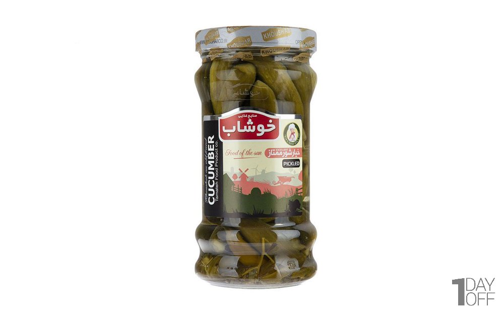 خیارشور ممتاز خوشاب مقدار 590 گرم