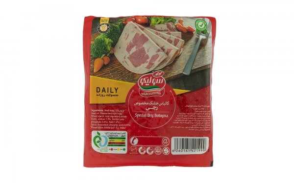 کالباس خشک مخصوص 70% گوشت قرمز سولیکو کاله مقدار 300 گرم