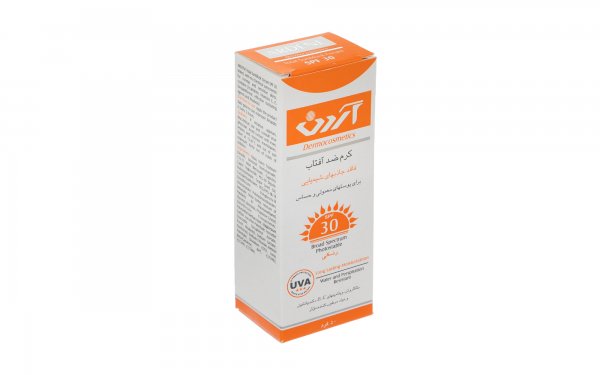 کرم ضدآفتاب SPF30 رنگی آردن مدل فیزیکال مقدار 50 گرم