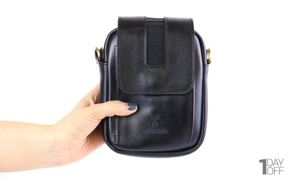 کیف چرم براق مشکی چرم‌سال کد 0018