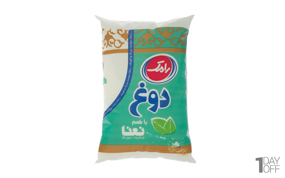دوغ نایلونی با طعم نعنا رامک مقدار 900 میلی‌لیتر