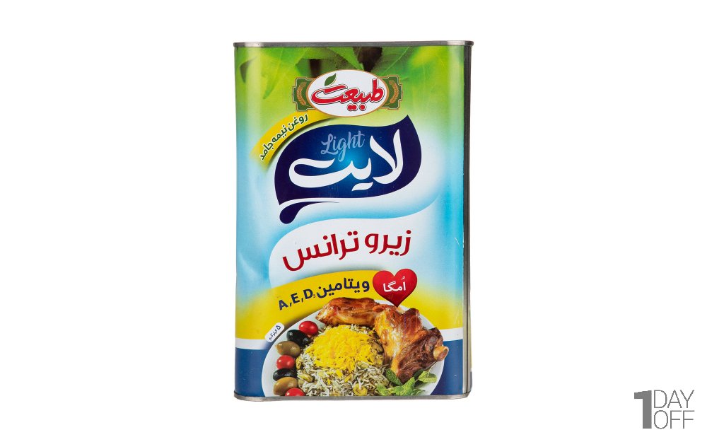 روغن نیمه جامد زیروترانس لایت طبیعت مقدار 5 کیلوگرم