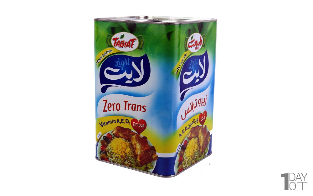 روغن نیمه جامد زیروترانس لایت طبیعت مقدار 5 کیلوگرم
