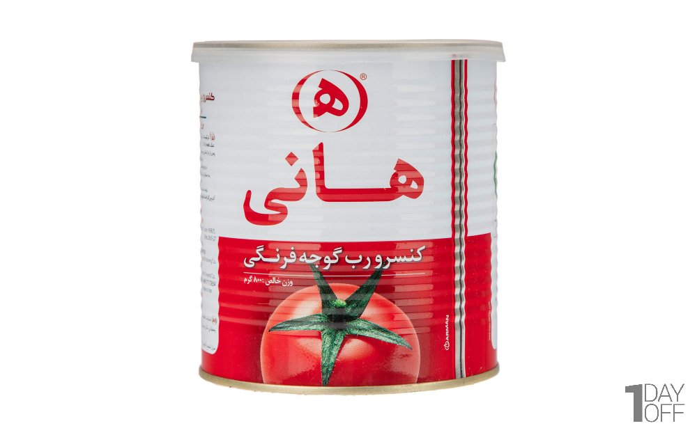 رب گوجه‌فرنگی هانی مقدار 800 گرم 