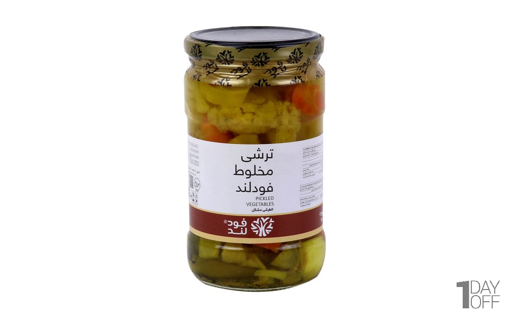 ترشی مخلوط فودلند مقدار 670 گرم