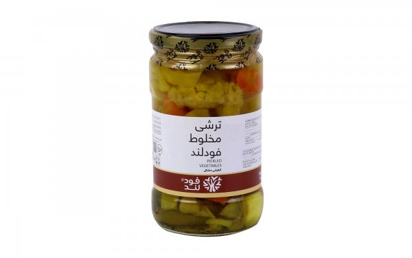 ترشی مخلوط فودلند مقدار 670 گرم
