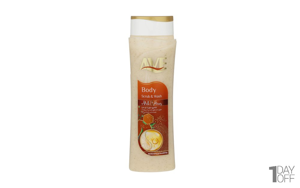 شامپو اسکراب صورت و بدن با رایحه عسل و شیر اوه مدل Milk And Honey وزن 380 گرم 