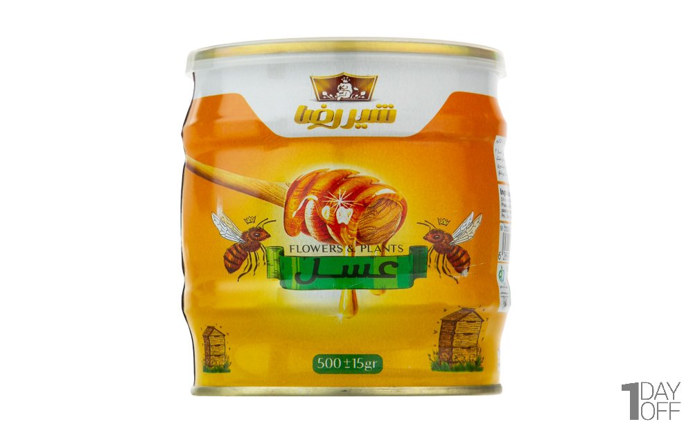 عسل شیررضا مقدار 500 گرم