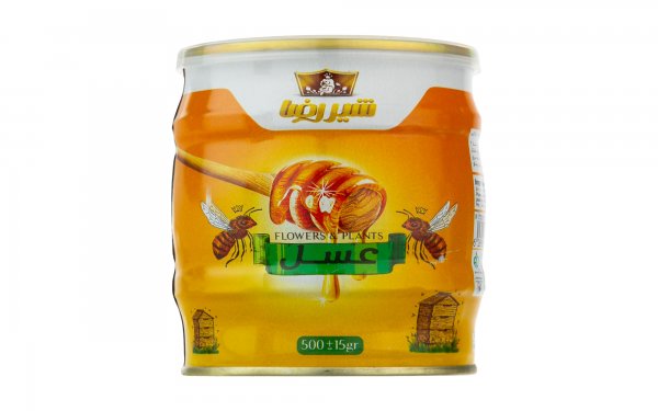 عسل شیررضا مقدار 500 گرم