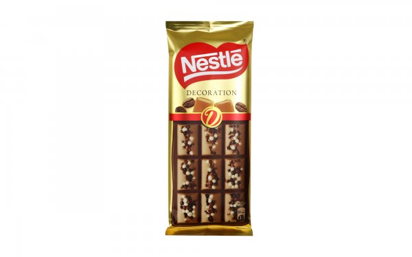 شکلات با طعم کارامل و قهوه نستله (Nestle) مدل DECORATION مقدار 80 گرم
