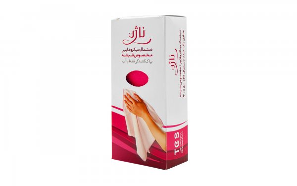 دستمال میکروفایبر مخصوص شیشه ناژه رنگ سرخابی