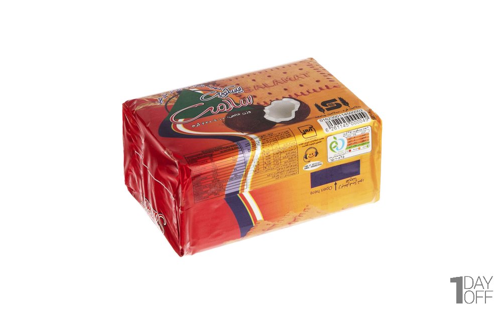 بیسکویت نارگیلی سلامت مقدار 220 گرم