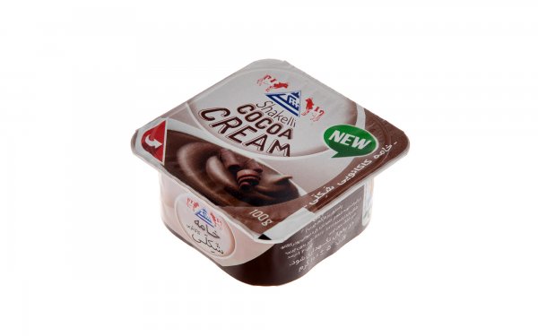 خامه کاکائویی کم‌چرب شکلی مقدار 100 گرم