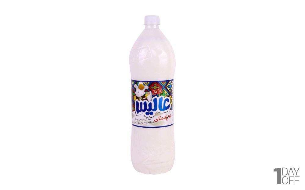 دوغ سنتی بدون گاز عالیس مقدار 1.5 لیتر