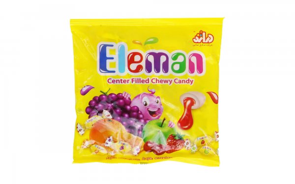 تافی مغزدار با طعم میوه اِلمان مقدار 130 گرم