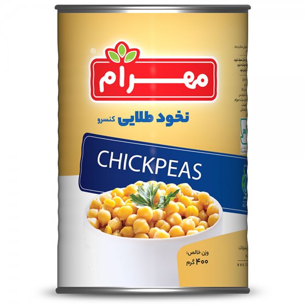 کنسرو نخود آبگوشتی مهرام مقدار 400 گرم
