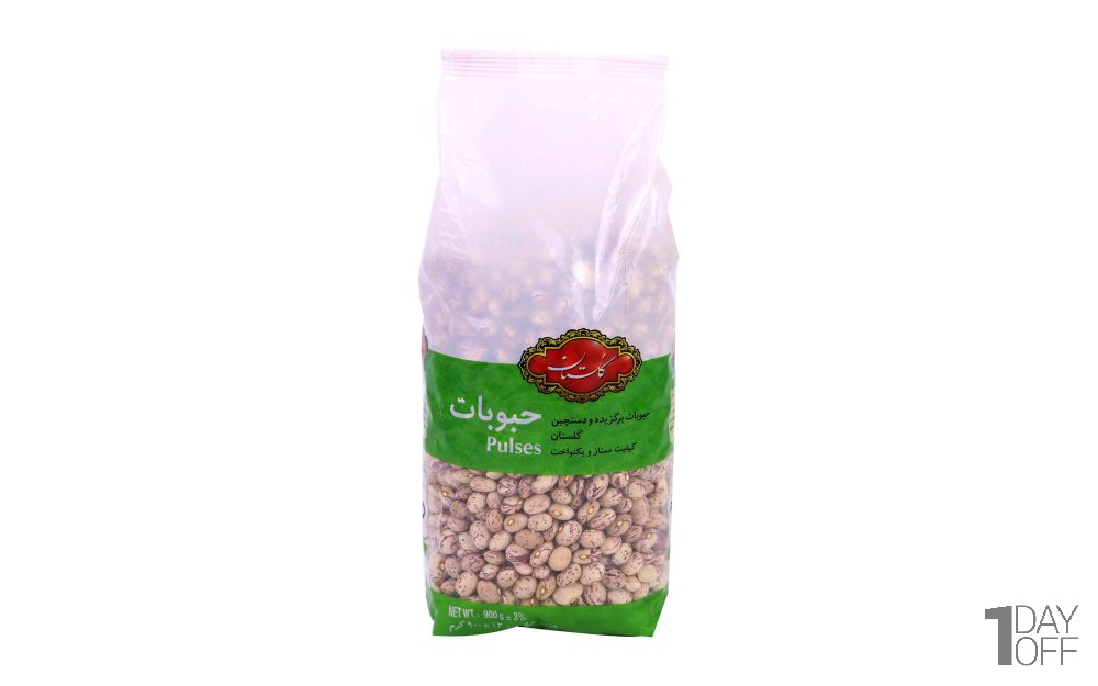 لوبیا چیتی گلستان مقدار 900 گرم