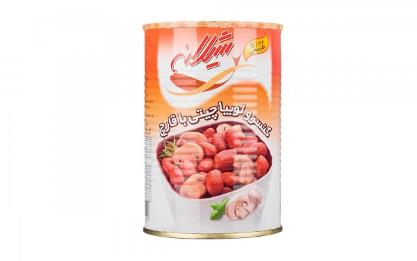 کنسرو لوبیا چیتی با قارچ شیلانه مقدار 380 گرم 