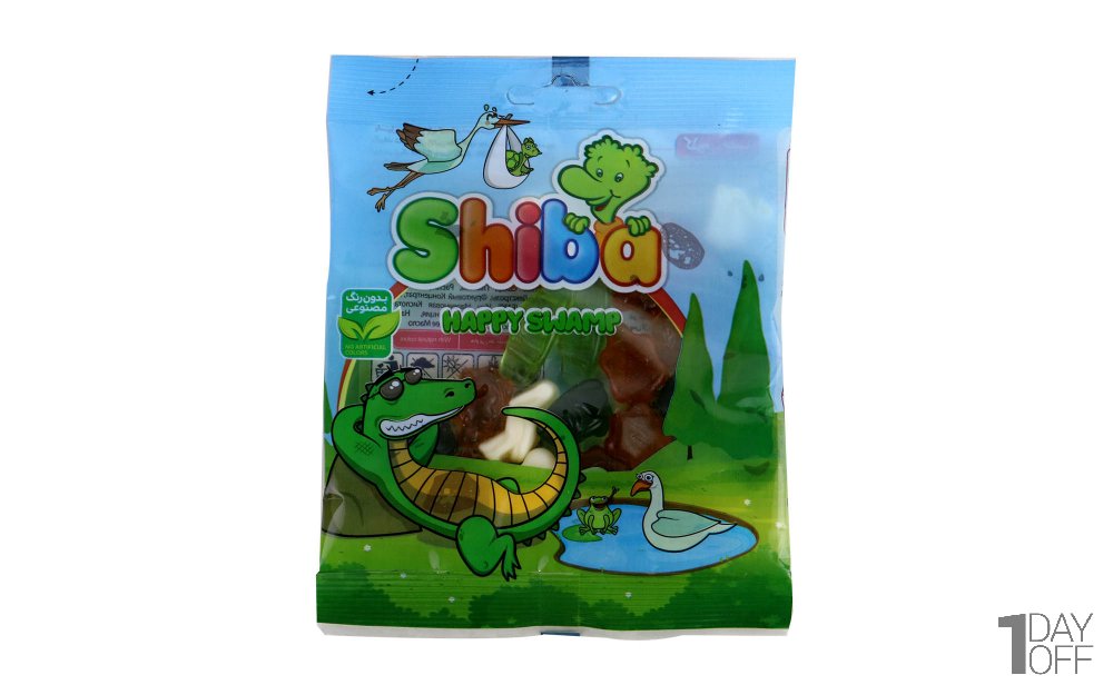پاستیل شیبا مدل  Happy Swamp مقدار 65 گرم