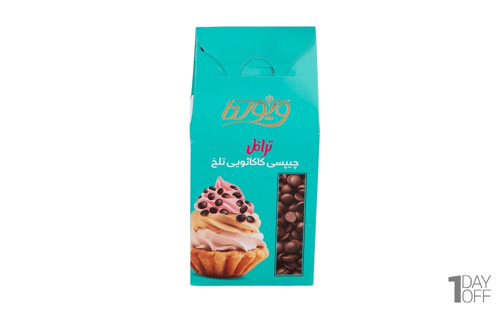 ترافل چیپسی با طعم شکلات تلخ ویولتا مقدار 100 گرم