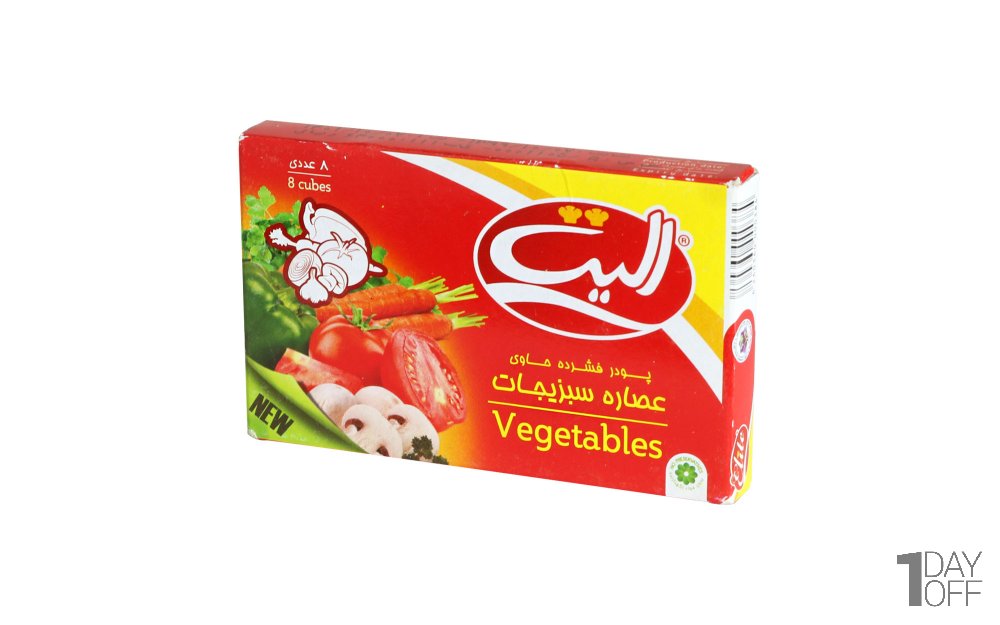  عصاره سبزیجات الیت بسته 8 عددی مقدار 80 گرم