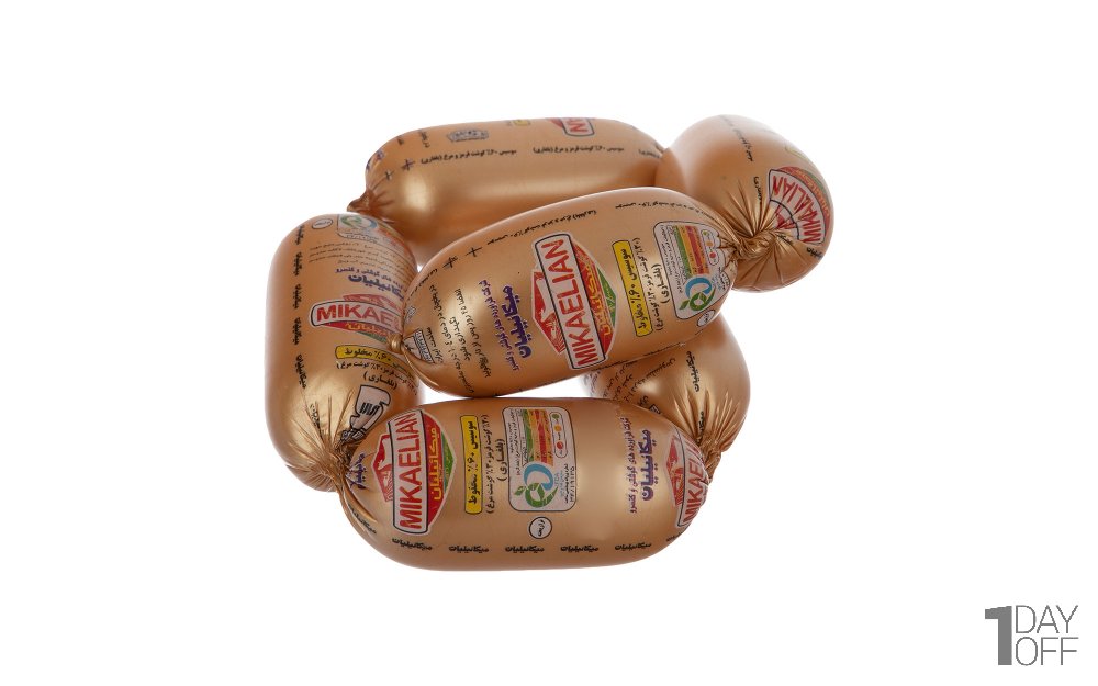 سوسیس بلغاری 60 درصد مخلوط مرغ و گوشت قرمز میکائیلیان مقدار 600 گرم