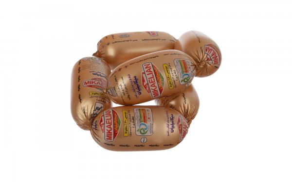 سوسیس بلغاری 60 درصد مخلوط مرغ و گوشت قرمز میکائیلیان مقدار 600 گرم