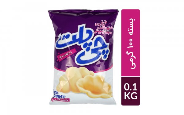 اسنک سرکه نمکی چی‌پلت مقدار 100 گرم 
