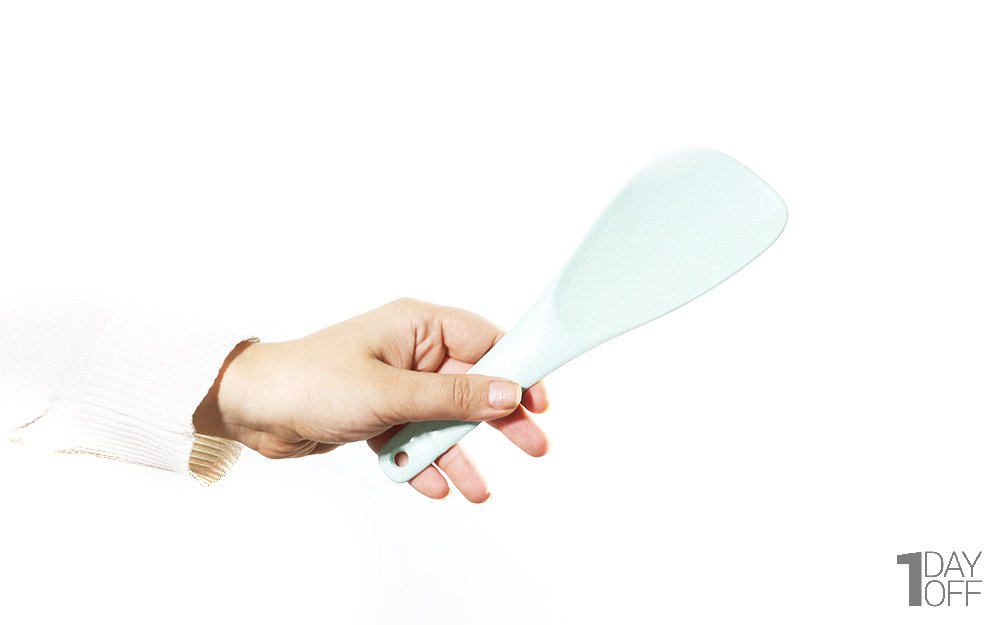 کفگیر الیاف گندم رنگ سبز