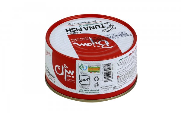 کنسرو ماهی تن در روغن گیاهی بیژن مقدار 180 گرم