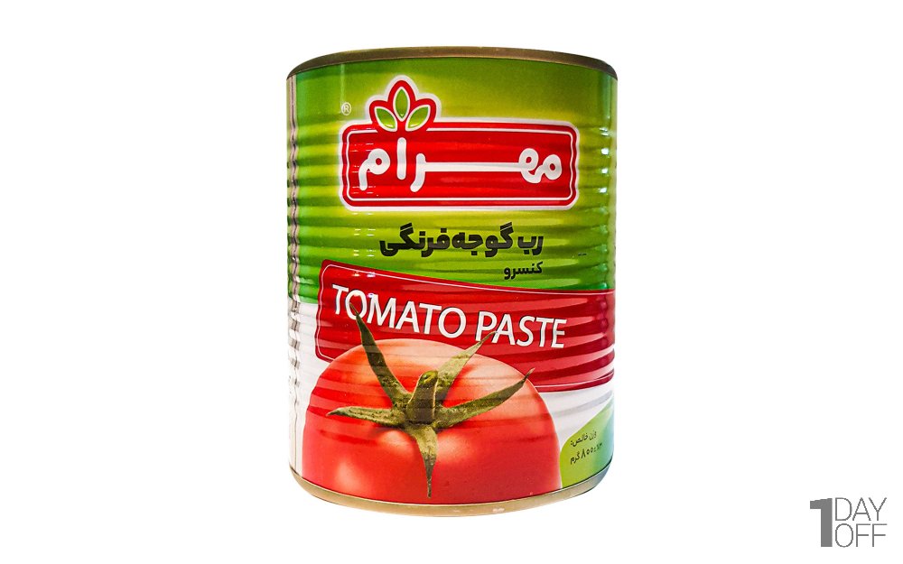 رب گوجه‌فرنگی مهرام مقدار 800 گرم