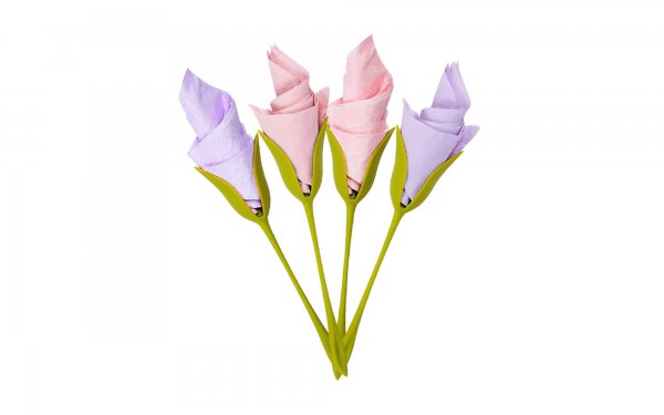 نگه‌دارنده دستمال سفره طرح گل بسته 4 عددی