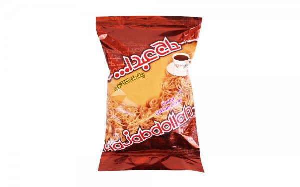 پشمک کاکائویی حاج عبدالله مقدار 350 گرم