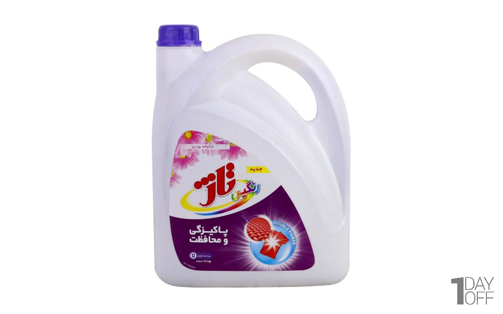 مایع لباسشویی رنگین تاژ مقدار 3750 گرم
