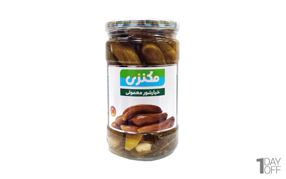 خیارشور معمولی مکنزی مقدار 680 گرم