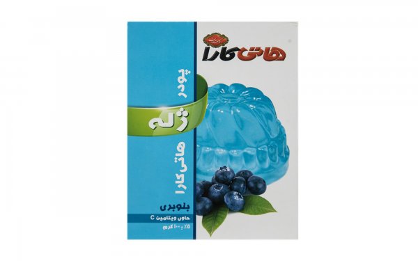 پودر ژله بلوبری هاتی‌کارا گلستان مقدار 100 گرم