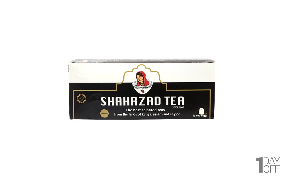  چای کیسه‌ای سیاه مرغوب و معطر شهرزاد بسته 25 عددی